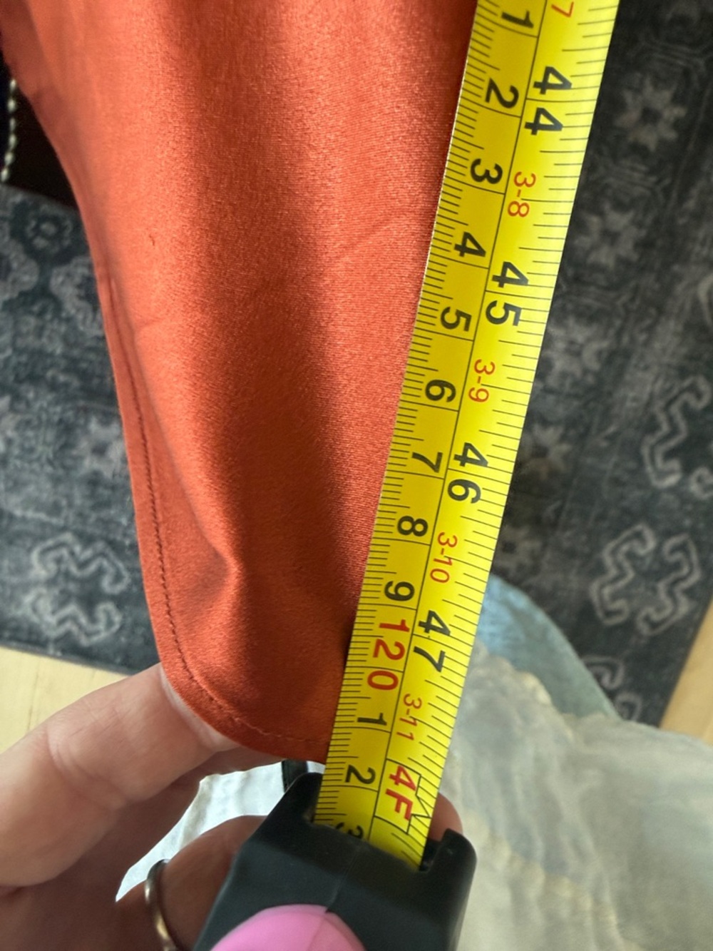 NWT Quince 100% Washable Silk Slip Dress in Paprika Red - Small - Picture 14 of 15